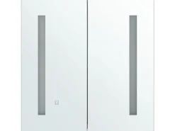 Beliani Peilikaappi Led-Valo Valkoinen 60 X 60 Cm Chabunco Cheap