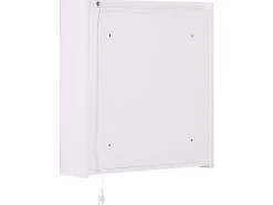 Beliani Peilikaappi Led-Valo Valkoinen 60 X 60 Cm Chabunco Cheap