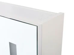 Beliani Peilikaappi Led-Valo Valkoinen 60 X 60 Cm Chabunco Cheap