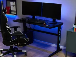 Beliani Pelipoyta Led-Valo Musta 120 X 60 Cm Dexter Cheap