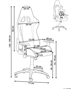 Beliani Pelituoli Keinonahka Musta/Hopea Knight Flash Sale