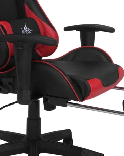 Beliani Pelituoli Keinonahka Musta/Punainen Victory Discount