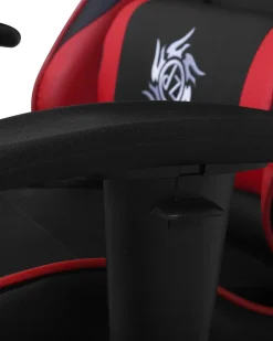 Beliani Pelituoli Keinonahka Musta/Punainen Victory Discount