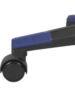 Beliani Pelituoli Keinonahka Musta/Sininen Victory Sale