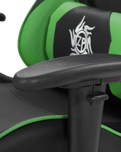 Beliani Pelituoli Keinonahka Musta/Vihrea Victory Fashion