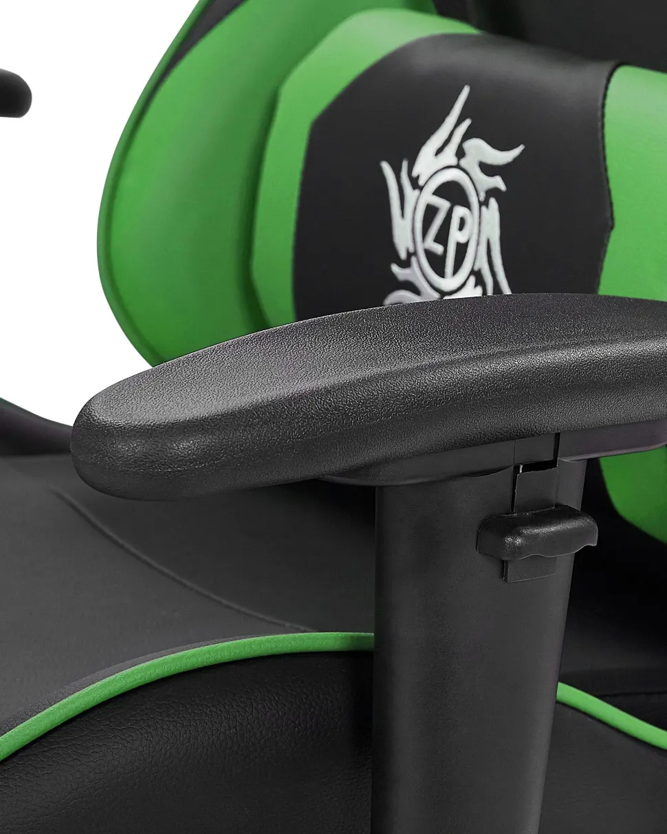 Beliani Pelituoli Keinonahka Musta/Vihrea Victory Fashion