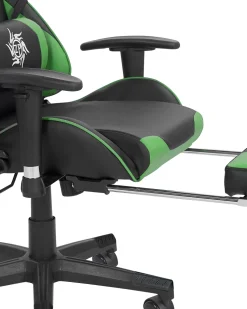 Beliani Pelituoli Keinonahka Musta/Vihrea Victory Fashion