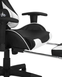 Beliani Pelituoli Keinonahka Musta/Valkoinen Victory Best Sale