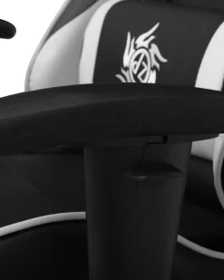 Beliani Pelituoli Keinonahka Musta/Valkoinen Victory Best Sale