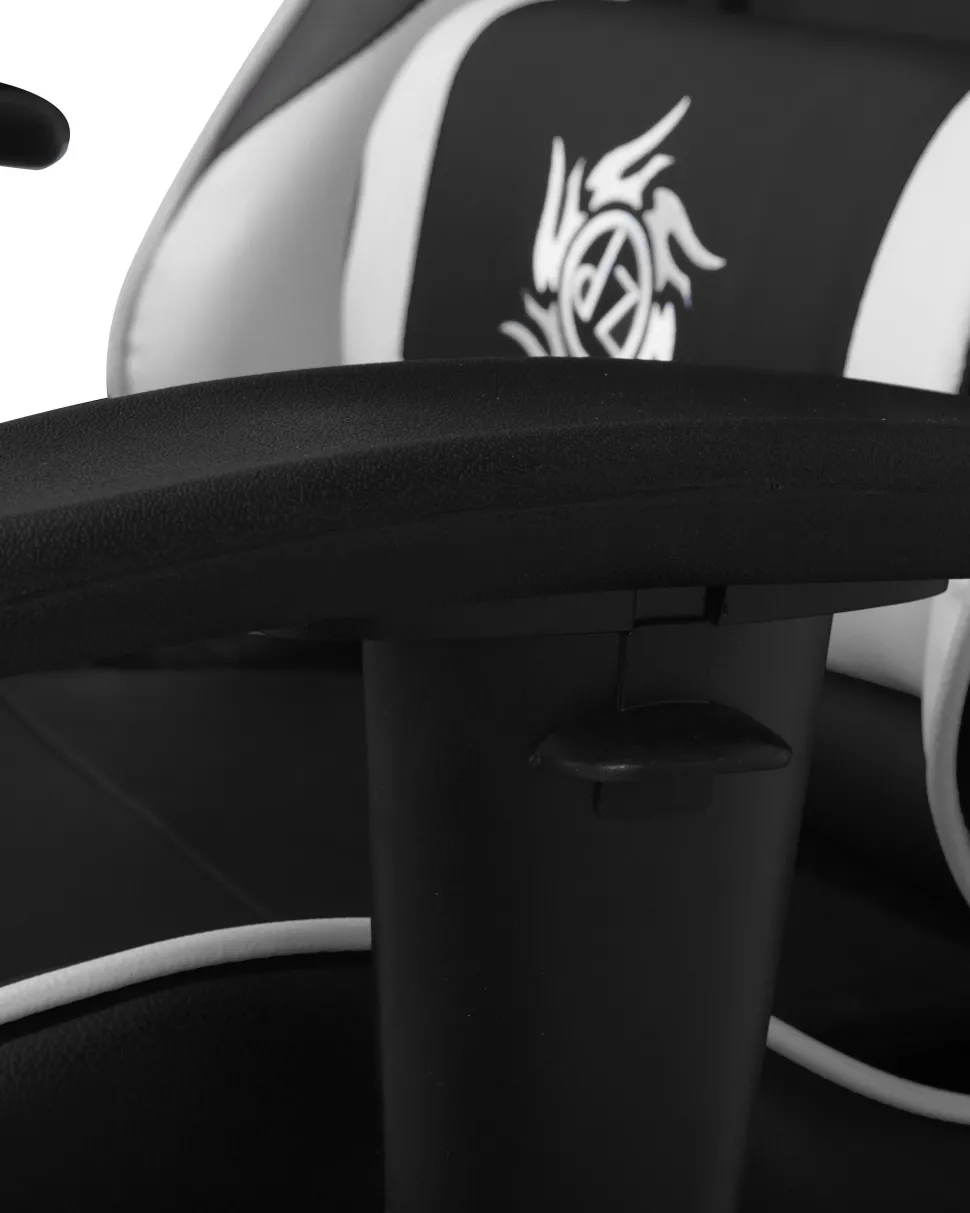 Beliani Pelituoli Keinonahka Musta/Valkoinen Victory Best Sale