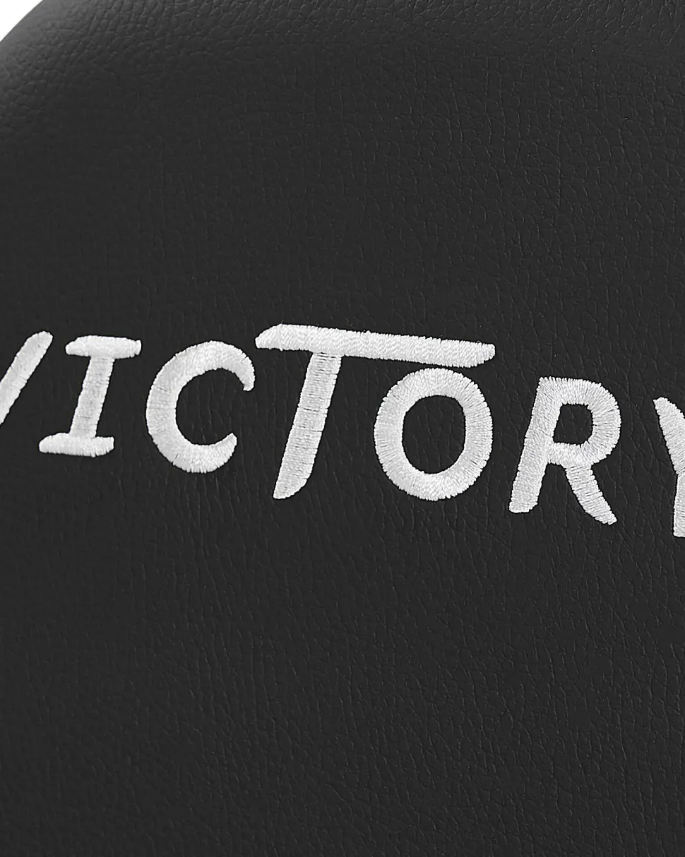 Beliani Pelituoli Keinonahka Musta/Valkoinen Victory Best Sale