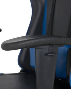 Beliani Pelituoli Keinonahka Musta/Tummansininen Gamer Shop