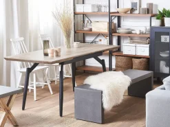 Beliani Penkki Harmaa Betoni U-Muotoinen 150 X 40 Cm Taranto New