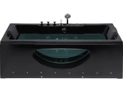 Beliani Poreamme Led-Valot Musta 170 X 80 Cm Hawes Clearance