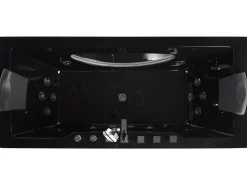 Beliani Poreamme Led-Valot Musta 170 X 80 Cm Hawes Clearance