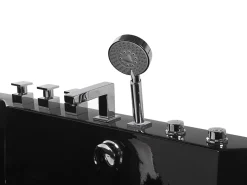 Beliani Poreamme Led-Valot Musta 170 X 80 Cm Hawes Clearance