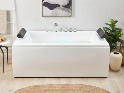 Beliani Poreamme Led-Valot Valkoinen 172 X 83 Cm Montego Sale