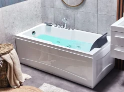 Beliani Poreamme Oikeak. Led-Valot Valkoinen 169 X 81 Cm Artemisa New