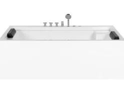 Beliani Poreamme Vapaasti Seisova Valkoinen 180 X 110 Cm Saona Store