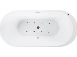 Beliani Poreamme Vapaasti Seisova Led-Valot Valkoinen 170 X 80 Cm Nevis Online