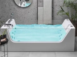 Beliani Poreamme Vapaasti Seisova Valkoinen 170 X 80 Cm Oyon Hot