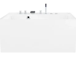 Beliani Poreamme Vapaasti Seisova Valkoinen 130 X 130 Cm Tahua Clearance