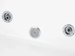 Beliani Poreamme Vapaasti Seisova Valkoinen 130 X 130 Cm Tahua Clearance