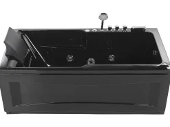 Beliani Poreamme Vasenk. Led-Valot Musta 169 X 81 Cm Artemisa Discount