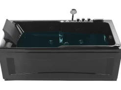 Beliani Poreamme Vasenk. Led-Valot Musta 169 X 81 Cm Artemisa Discount