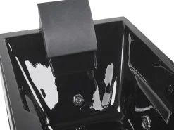 Beliani Poreamme Vasenk. Led-Valot Musta 169 X 81 Cm Artemisa Discount