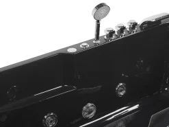 Beliani Poreamme Vasenk. Led-Valot Musta 169 X 81 Cm Artemisa Discount