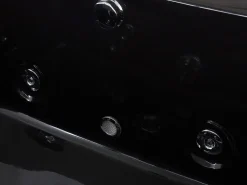 Beliani Poreamme Vasenk. Led-Valot Musta 183 X 90 Cm Varadero Fashion