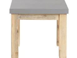 Beliani Poytaryhma 6-Istuttava - Poyta Ja 6 Jakkaraa Harmaa Ostuni New