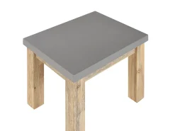 Beliani Poytaryhma 6-Istuttava - Poyta Ja 6 Jakkaraa Harmaa Ostuni New