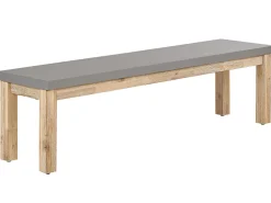 Beliani Poytaryhma 6-Istuttava - Poyta Ja 2 Penkkia Harmaa Ostuni Online