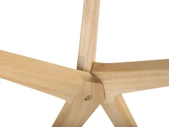 Beliani Poytasetti Lasitasolla Kumipuu Vaalea Puu 2 Kpl Valley Sale