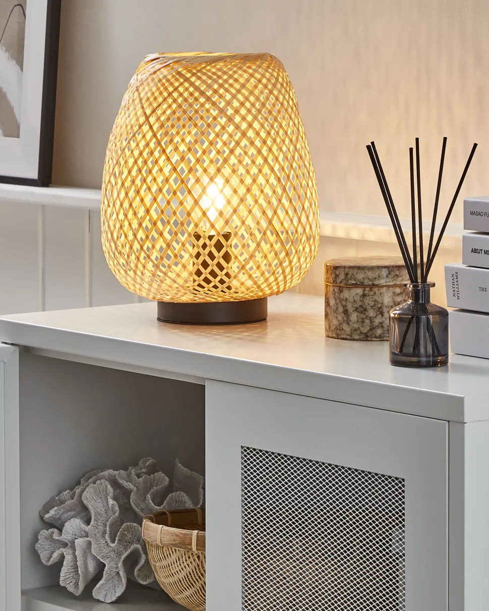 Beliani Poytavalaisin Bambu Vaalea Puu Bomu Outlet