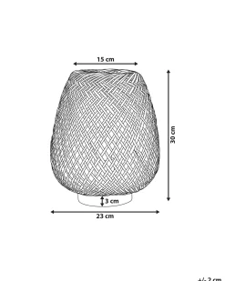 Beliani Poytavalaisin Bambu Vaalea Puu Bomu Outlet