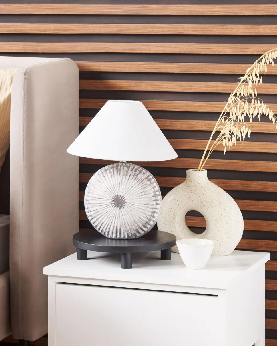 Beliani Poytavalaisin Keraaminen Kartio Harmaa Yuna Flash Sale