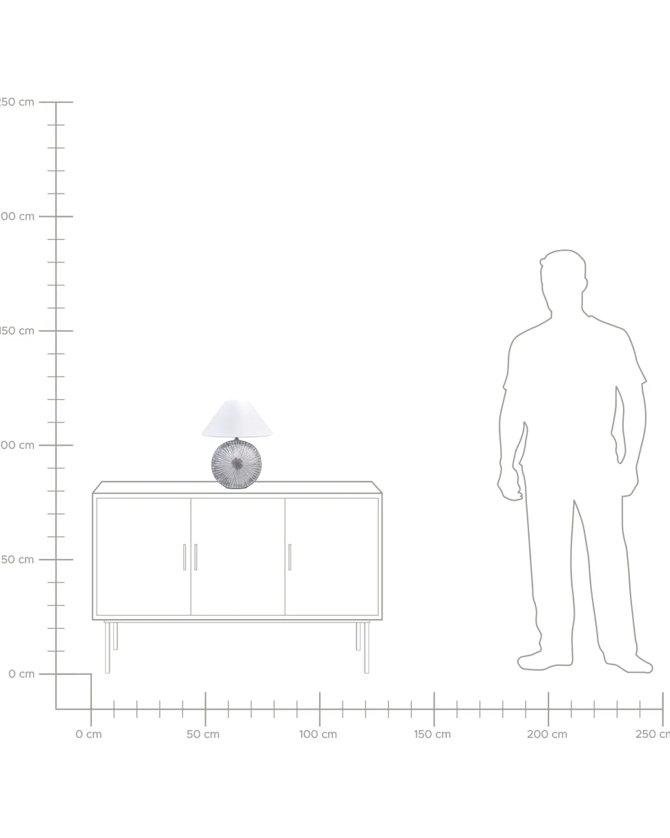 Beliani Poytavalaisin Keraaminen Kartio Harmaa Yuna Flash Sale