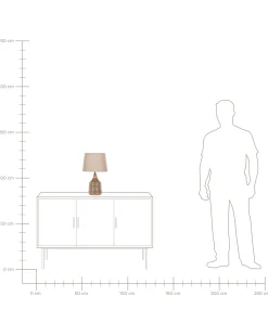 Beliani Poytavalaisin Keraaminen Kullanruskea Wari Fashion