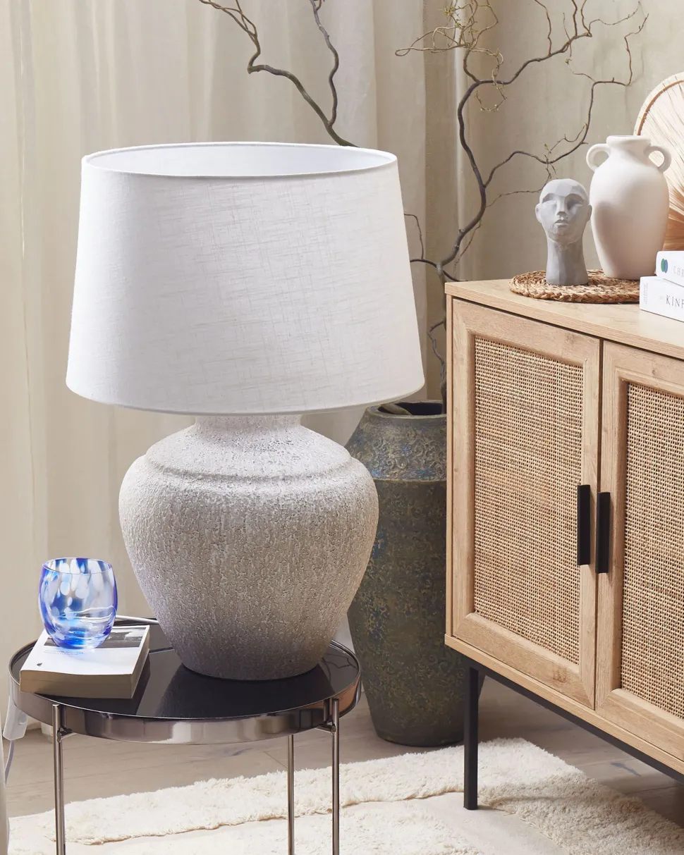 Beliani Poytavalaisin Keraaminen Kermanvalkoinen Caine Hot