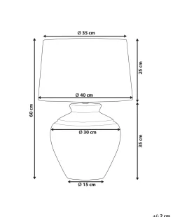 Beliani Poytavalaisin Keraaminen Kermanvalkoinen Caine Hot