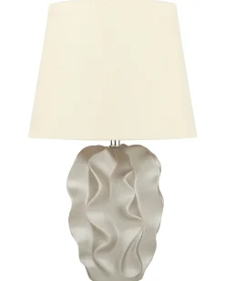 Beliani Poytavalaisin Keraaminen Valkoinen/Kulta Allika Shop