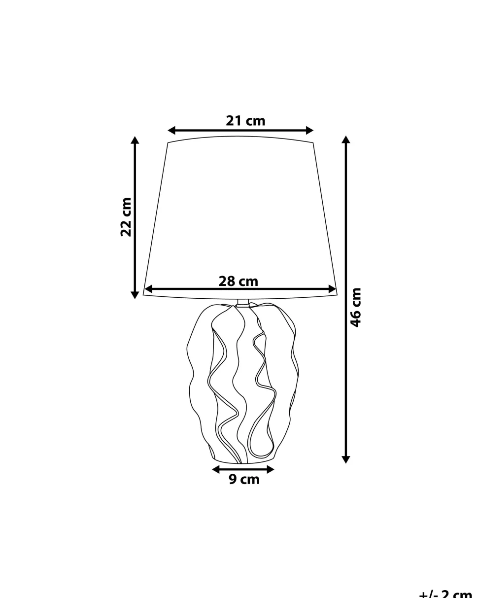 Beliani Poytavalaisin Keraaminen Valkoinen/Kulta Allika Shop