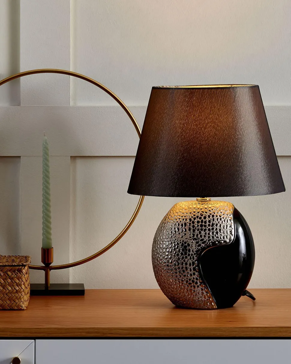 Beliani Poytavalaisin Keraaminen Hopea/Musta Argun Sale