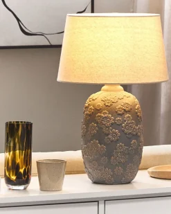 Beliani Poytavalaisin Keraaminen Harmaa/Beige Ferrey Cheap