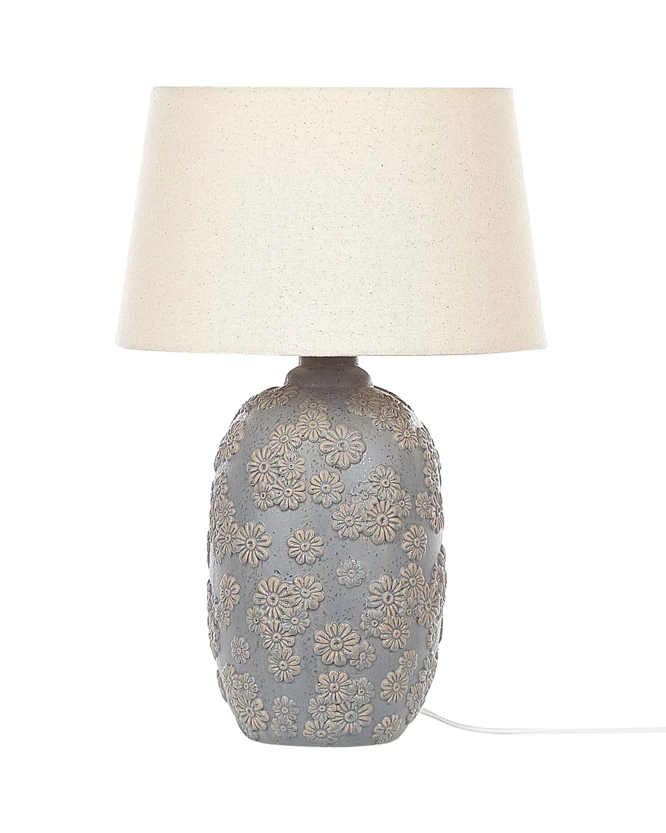 Beliani Poytavalaisin Keraaminen Harmaa/Beige Ferrey Cheap