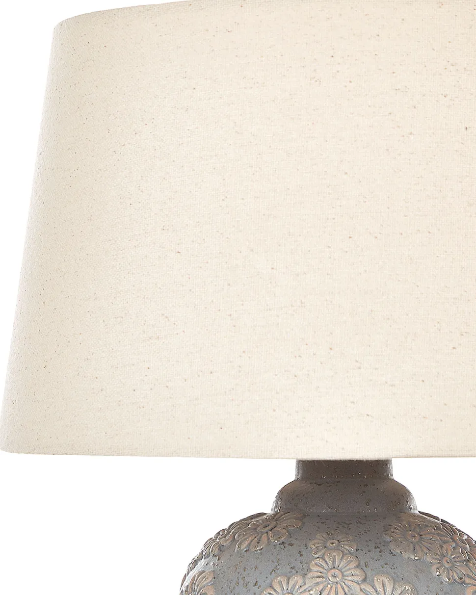 Beliani Poytavalaisin Keraaminen Harmaa/Beige Ferrey Cheap