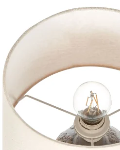 Beliani Poytavalaisin Keraaminen Harmaa/Beige Ferrey Cheap